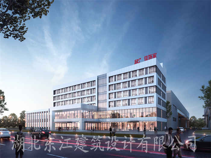 家俱板材产业园项目办公楼幕墙设计